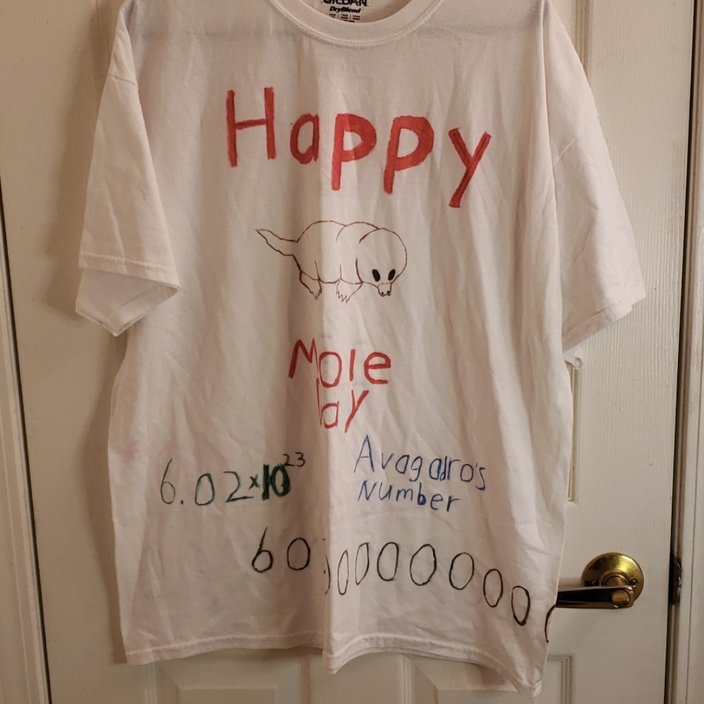 🤯3/$12 Mole Day Shirt Avogadro's # Size XL